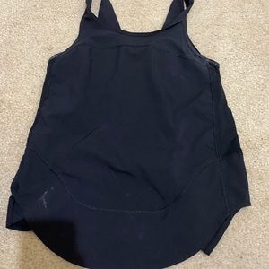 Lululemon black singlet size 2, ties in back